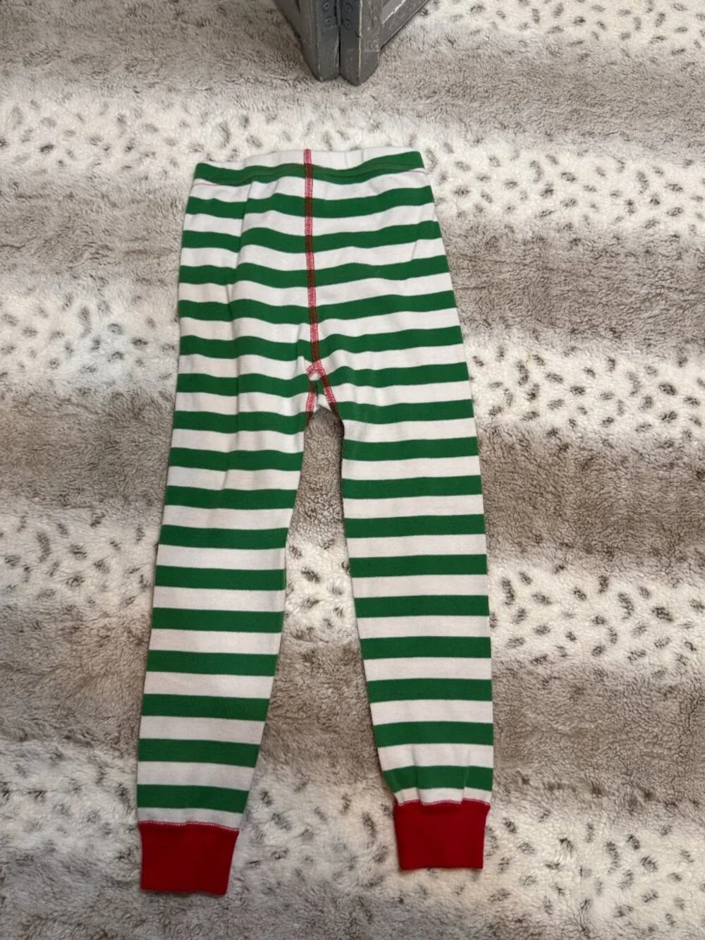 Hanna Andersson Christmas stripes matching set kids size 5 red green holiday